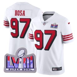 Nick Bosa San Francisco 49ers White 2nd Alternate Vapor F.U.S.E Limited Jersey - All Stitched
