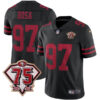 Nick Bosa San Francisco 49ers 75th Anniversary Black Limited Jersey - All Stitched