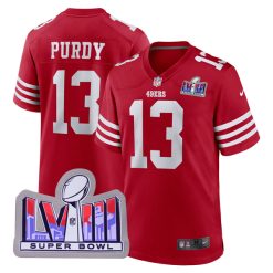 Brock Purdy San Francisco 49ers Scarlet Game Jersey - All Stitched