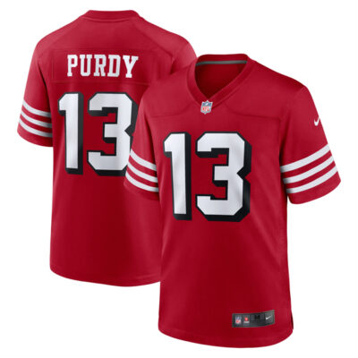 Brock Purdy San Francisco 49ers Scarlet Alternate Game Jersey - All Stitched