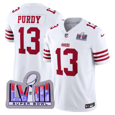 Brock Purdy San Francisco 49ers SBLVIII White Vapor F.U.S.E Limited Jersey - All Stitched