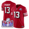 Brock Purdy San Francisco 49ers SBLVIII Scarlet Alternate Vapor F.U.S.E Limited Jersey - All Stitched