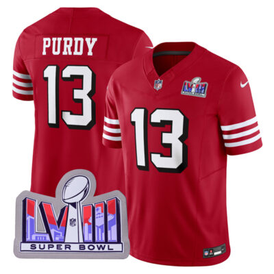 Brock Purdy San Francisco 49ers SBLVIII Scarlet Alternate Vapor F.U.S.E Limited Jersey - All Stitched