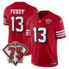 Brock Purdy San Francisco 49ers 75th Anniversary Scarlet Alternate Vapor F.U.S.E Limited Jersey - All Stitched