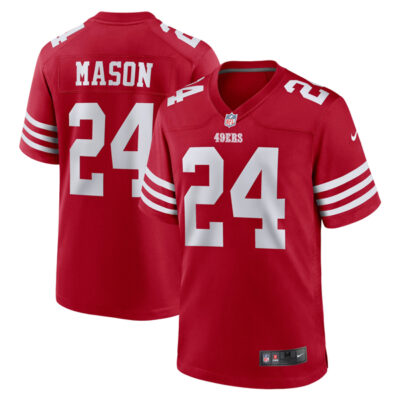 Jordan Mason San Francisco 49ers Scarlet Game Jersey - All Stitched