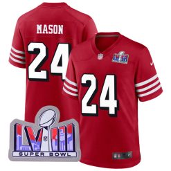Jordan Mason San Francisco 49ers Scarlet Alternate Game Jersey - All Stitched