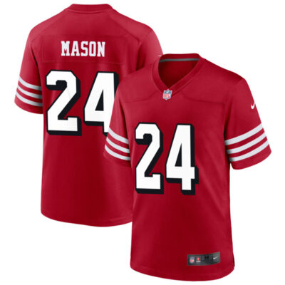 Jordan Mason San Francisco 49ers Scarlet Alternate Game Jersey - All Stitched