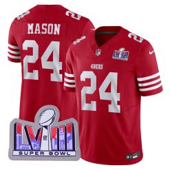 Jordan Mason San Francisco 49ers Scarlet Vapor F.U.S.E Limited Jersey - All Stitched