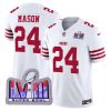 Jordan Mason San Francisco 49ers White Vapor F.U.S.E Limited Jersey - All Stitched