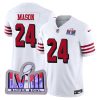 Jordan Mason San Francisco 49ers White 2nd Alternate Vapor F.U.S.E Limited Jersey - All Stitched