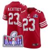 Christian McCaffrey San Francisco 49ers Scarlet Game Jersey - All Stitched