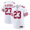 Christian McCaffrey San Francisco 49ers White Game Jersey - All Stitched