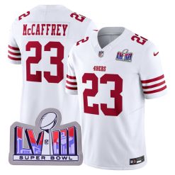 Christian McCaffrey San Francisco 49ers White Vapor F.U.S.E Limited Jersey - All Stitched