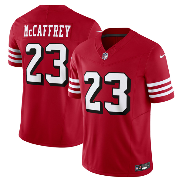 Christian McCaffrey San Francisco 49ers Scarlet Alternate Vapor F.U.S.E Limited Jersey - All Stitched