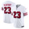 Christian McCaffrey San Francisco 49ers White 2nd Alternate Vapor F.U.S.E Limited Jersey - All Stitched