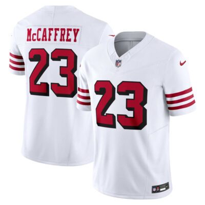 Christian McCaffrey San Francisco 49ers White 2nd Alternate Vapor F.U.S.E Limited Jersey - All Stitched
