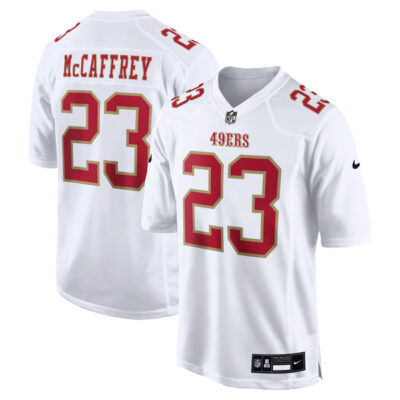 Christian McCaffrey San Francisco 49ers White Fashion Jersey - All Stitched