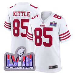 George Kittle San Francisco 49ers White Game Jersey - All Stitched