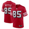 George Kittle San Francisco 49ers Scarlet Alternate Game Jersey - All Stitched