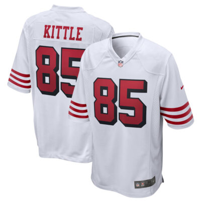 George Kittle San Francisco 49ers White 2nd Alternate Game Jersey - All Stitched