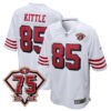 George Kittle San Francisco 49ers 75th Anniversary White 2nd Alternate Game Jersey - All Stitched