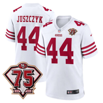Kyle Juszczyk San Francisco 49ers 75th Anniversary White Game Jersey - All Stitched