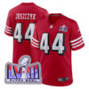 Kyle Juszczyk San Francisco 49ers SBLVIII Scarlet Alternate Game Jersey - All Stitched