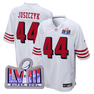 Kyle Juszczyk San Francisco 49ers SBLVIII White 2nd Alternate Game Jersey - All Stitched