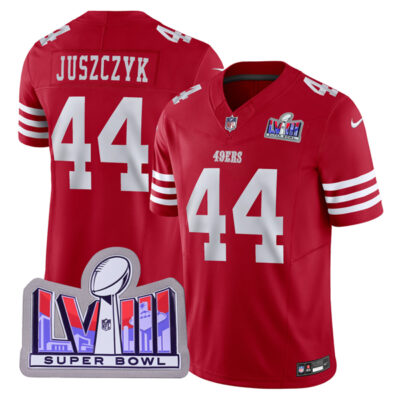 Kyle Juszczyk San Francisco 49ers SBLVIII Scarlet Vapor F.U.S.E Limited Jersey - All Stitched