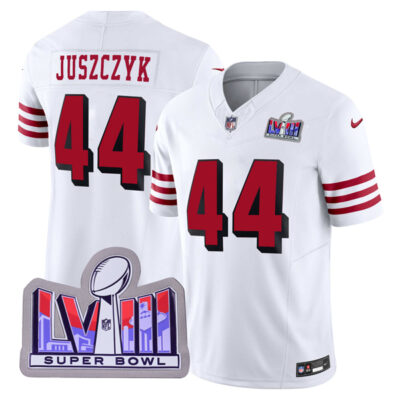 Kyle Juszczyk San Francisco 49ers SBLVIII White 2nd Alternate Vapor F.U.S.E Limited Jersey - All Stitched