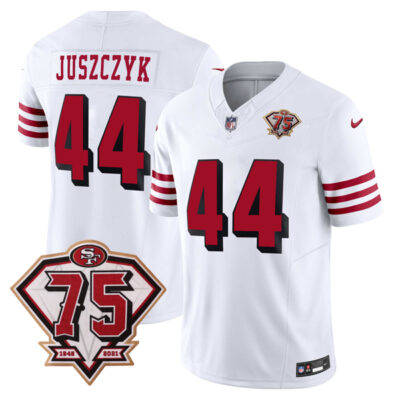 Kyle Juszczyk San Francisco 49ers 75th Anniversary White 2nd Alternate Vapor F.U.S.E Limited Jersey - All Stitched