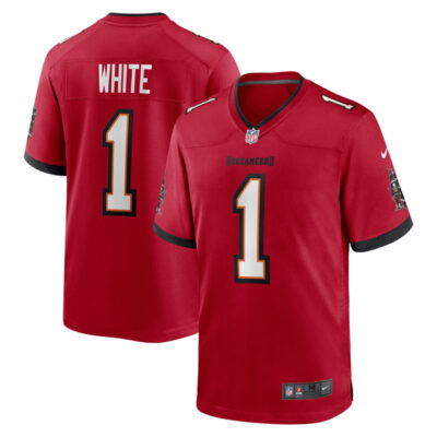 Rachaad White Tampa Bay Buccaneers Red Home Game Jersey - All Stitched