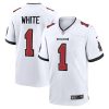 Rachaad White Tampa Bay Buccaneers White Away Game Jersey - All Stitched