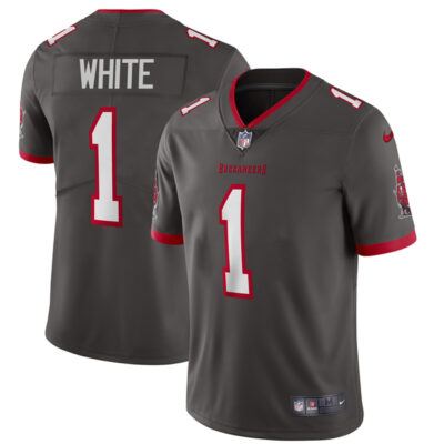 Rachaad White Tampa Bay Buccaneers Pewter Alternate Vapor Limited Jersey - All Stitched