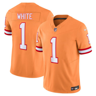 Rachaad White Tampa Bay Buccaneers Orange Creamsicle Throwback Vapor F.U.S.E Limited Jersey - All Stitched