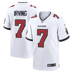 Bucky Irving Tampa Bay Buccaneers White Away Game Jersey - All Stitched