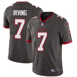 Bucky Irving Tampa Bay Buccaneers Pewter Alternate Vapor Limited Jersey - All Stitched