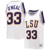 Shaquille O'Neal LSU Tigers Basketball White Alumni Jersey - All Stitched