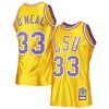 Shaquille O'Neal LSU Tigers Basketball Gold 1990-91 Throwback Jersey - All Stitched