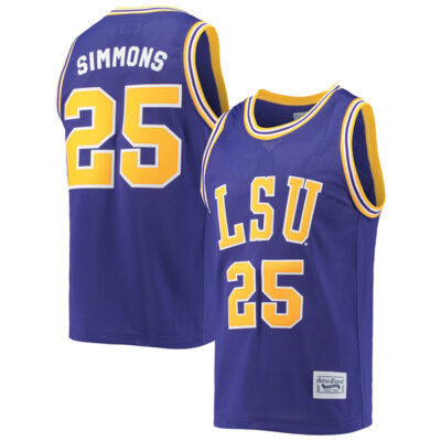 Ben Simmons LSU Tigers Basketball Purple Alumni Jersey - All Stitched