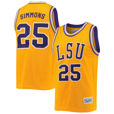 Ben Simmons LSU Tigers Basketball Gold Alumni Jersey - All Stitched