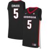 Anthony Edwards Georgia Bulldogs Basketball Black Game Jersey - All Stitched