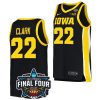 Caitlin Clark Iowa Hawkeyes College Basketball 2023 National Championship Bound Black Jersey - All Stitched