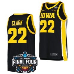 Caitlin Clark Iowa Hawkeyes College Basketball 2023 National Championship Bound Black Jersey - All Stitched
