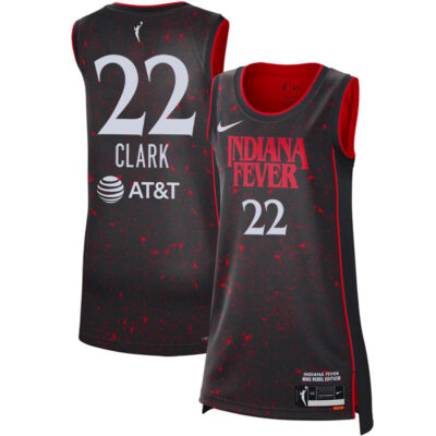 Caitlin Clark Indiana Fever Black Stranger Things Jersey - All Stitched