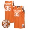 Kevin Durant Texas Longhorns Basketball Orange Throwback Jersey w/ SEC Patch - All Stitched