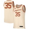 Kevin Durant Texas Longhorns Basketball Cream Retro Jersey - All Stitched