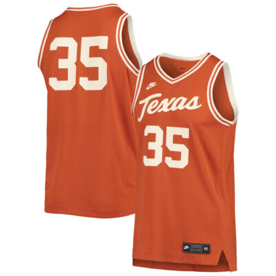 Kevin Durant Texas Longhorns Basketball Orange Retro Jersey - All Stitched