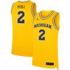 Jordan Poole Michigan Wolverines Basketball Gold Alternate Jersey - All Stitched