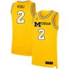 Jordan Poole Michigan Wolverines Basketball Gold 2nd Alternate Jersey - All Stitched